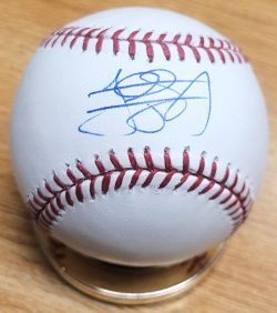 Autographed JORDAN SHAFER Official Major League Baseball PSA/DNA