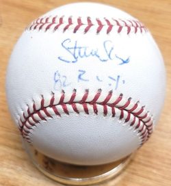 Autographed STEVE SAX "82 ROY" Official National League Baseball