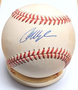 Autographed MO VAUGHN Official American League Baseball