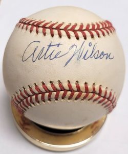 Autographed ARTIE WILSON Rawlings Official National League Baseball