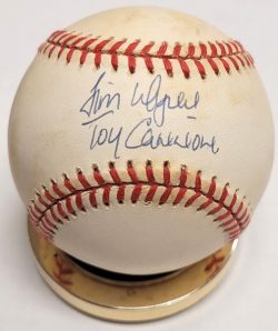 Autographed Jim Wynn "Toy Cannon"  Rawlings Official National League Baseball