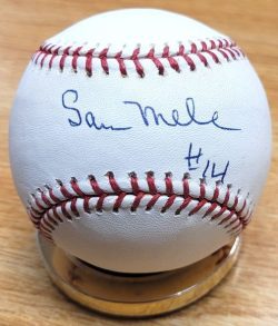 Autographed SAM MELE Official Rawlings Major League Baseball