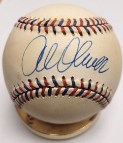 Autographed AL OLIVER Official 1995 All Star Game Baseball