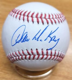 Autographed DAVE MCKAY " 3 Time WS Champs" Official Major League Baseball