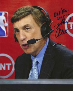 Autographed MARV ALBERT 8X10 New York Knicks Photo