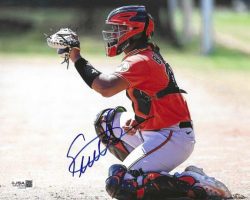 AUTOGRAPHED SAMUEL BASALLO 8X10 Baltimore Orioles Photo JSA