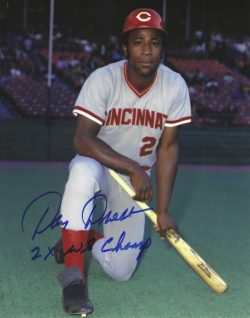 AUTOGRAPHED DAN DRIESSEN "2x WS Champs" 8x10 Cincinnati Reds Photo