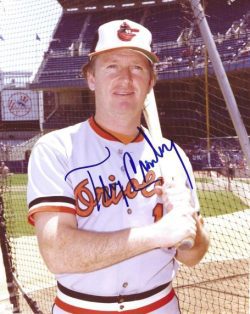 AUTOGRAPHED TERRY CROWLEY 8X10 Baltimore Orioles Photo