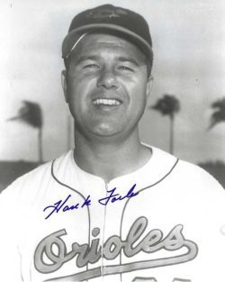 AUTOGRAPHED HANK FOILES 8X10 Baltimore Orioles Photo