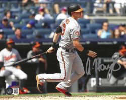 AUTOGRAPHED AUSTIN HAYS 8x10 Baltimore Orioles Photo Beckett