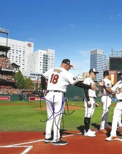 AUTOGRAPHED BRANDON HYDE 8x10 Baltimore Orioles Photo