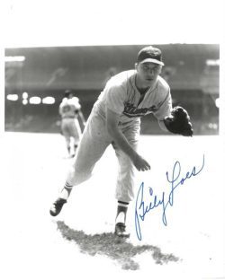 AUTOGRAPHED BILLY LOES 8X10 Baltimore Orioles Photo