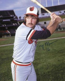 AUTOGRAPHED TONY MUSER 8X10 Baltimore Orioles Photo