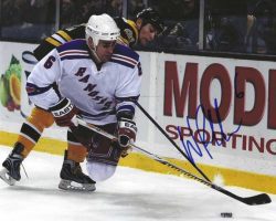 Autographed WADE REDDEN 8x10 New York Rangers photo