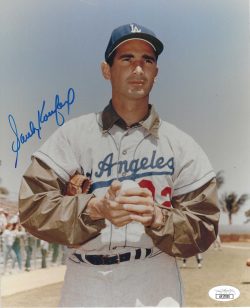 Autographed SANDY KOUFAX 8x10 Los Angeles Dodgers Photo JSA