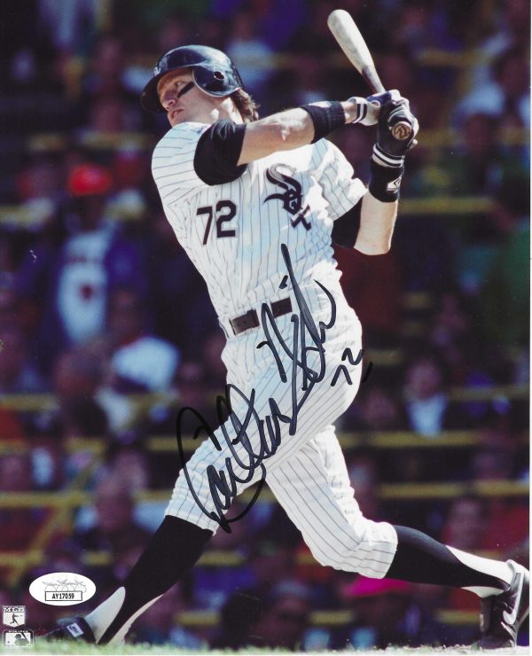 Autographed CARLTON FISK 8x10 Chicago White Sox Photo JSA