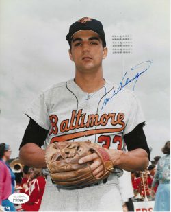 AUTOGRAPHED MARK BELANGER 8X10 Baltimore Orioles Photo JSA