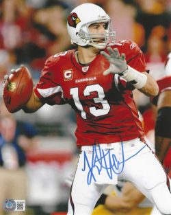 Autographed KURT WARNER 8x10 Arizona Cardinals Photo Beckett