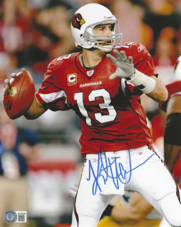 Autographed KURT WARNER 8x10 Arizona Cardinals Photo Beckett