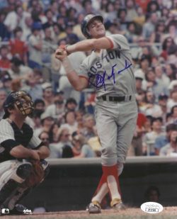 Autographed CARL YASTRZEMSKI 8X10 Boston Red Sox JSA COA