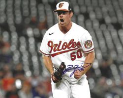 AUTOGRAPHED BRUCE ZIMMERMAN 8X10 Baltimore Orioles Photo