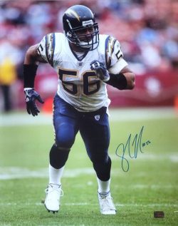 Autographed SHAWNE MERRIMAN 16X20 San Diego Chargers photo