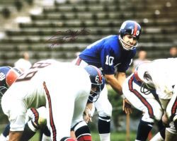 Autographed FRAN TARKENTON "HOF 86" New York Giants 16x20  Photo