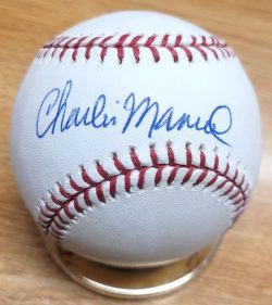 Autographed CHARLIE MANUEL Official Major League Baseball