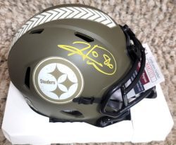 Autographed HINES WARD Pittsburgh Steelers Mini Helmet -JSA Witness COA