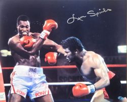 Autographed 16x20 LEON SPINKS Boxing Photo