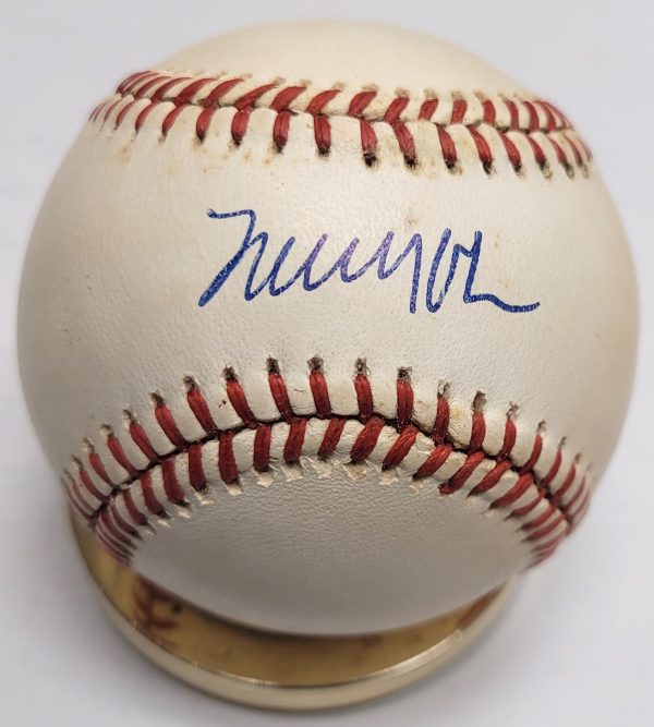 Autographed TOMMY JOHN Official American League Baseball