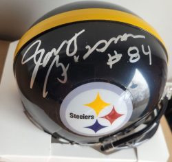 Autographed RANDY GROSSMAN Pittsburgh Steelers Mini Helmet