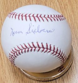 Autographed NORM SIEBERN Official Major League Baseball