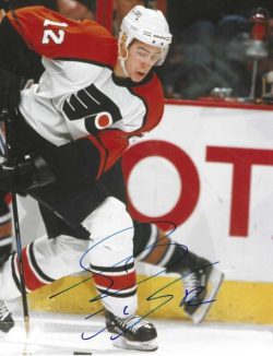 Autographed SIMON GAGNE  8X10 Philadelphia Flyers Photo