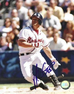 AUTOGRAPHED MARCUS GILES 8x10 Atlanta Braves photo