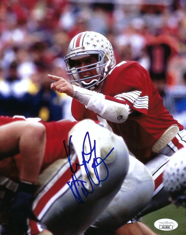 Autographed Kirk Herbstreit Ohio State Buckeyes 8x10 Photo w/ JSA COA
