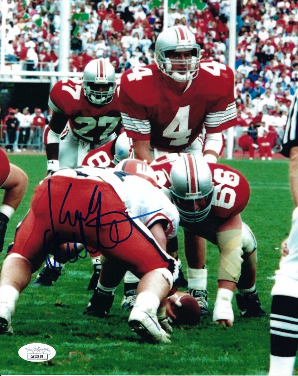 Autographed Kirk Herbstreit Ohio State Buckeyes 8x10 Photo w/ JSA COA