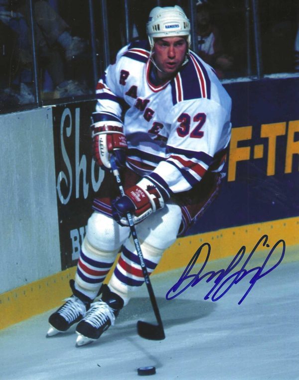 Autographed DANILE LACROIX 8X10 New York Rangers Photo