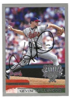 Auotgraphed KEVIN MILLWOOD Atlanta Braves 2000 Topps Opening Day Card