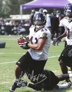 Autographed HARUKI NAKAMURI 8x10 Baltimore Ravens Photo