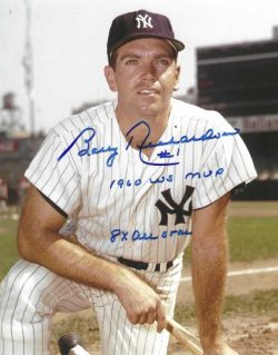 AUTOGRAPHED BOBBY RICHARDSON  "1960 WS MVP" 8X10 New York Yankees Photo