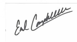 Autographed EARL CAMPBELL 3x5 INDEX CARD