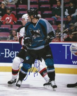 Autographed SCOTT THORNTON 8X10 San Jose Sharks photo