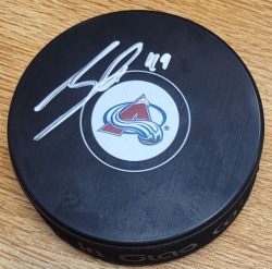 Autographed SAMUEL GIRARD Colorado Avalanche Hockey Puck