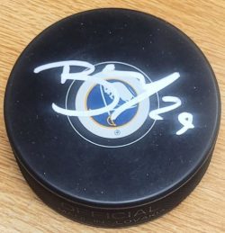 Autographed BECK MALENSTYN Buffalo Sabres Hockey Puck