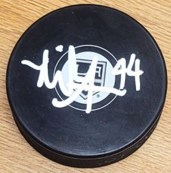 Autographed MIKEY ANDERSON Los Angeles Kings Hockey Puck