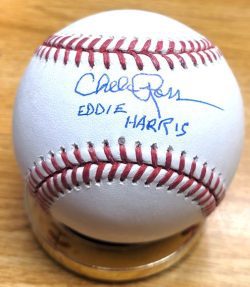 Autographed CHELCIE ROSS "Eddie Harris" Official Major League Baseball