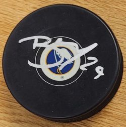 Autographed BECK MALENSTYN Buffalo Sabres Hockey Puck
