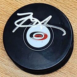 Autographed ROD BRIND'AMOUR Carolina Hurricanes Hockey Puck