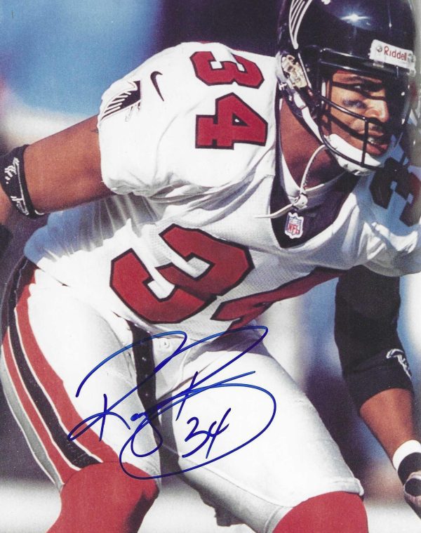 Autographed RAY BUCHANAN 8X10 Atlanta Falcons photo